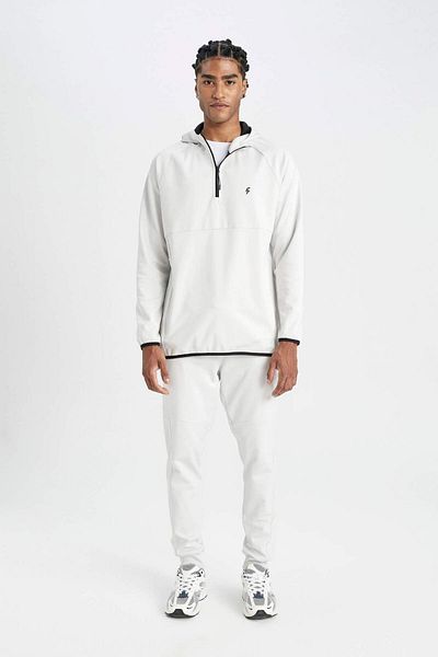 DeFacto Hanorac DeFactoFit Standard Fit cu glugă și fermoar Pique Sportsman C9181AX24AU