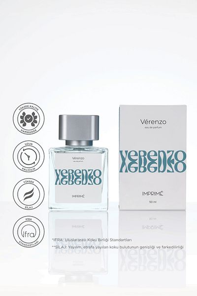 Imprime Vérenzo Edp Unisex Perfume 50 ml |   Green Woody |   Apple, Lime, Mimosa, Watermelon, Cedar, Pine, Musk