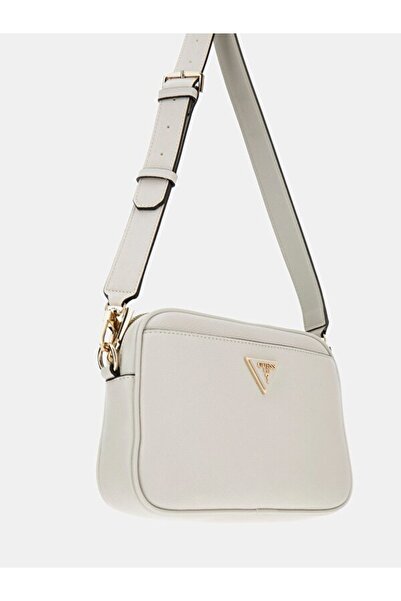 Guess Kabelka Meridian Krem Dámská Černá Čelní Taška HWBG8778140