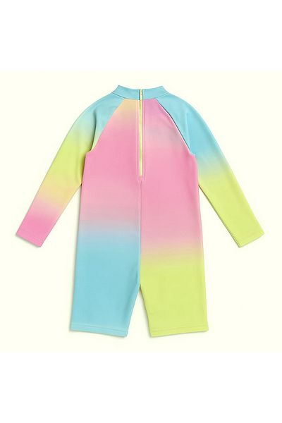 My Kids Wear Girls' Long Sleeve and Zippered Swimsuit Set 3 -10 Years 11908