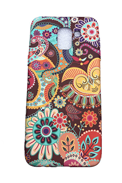 OEM Carcasă compatibilă cu Samsung Galaxy J6 2018, fosforescentă, design folk