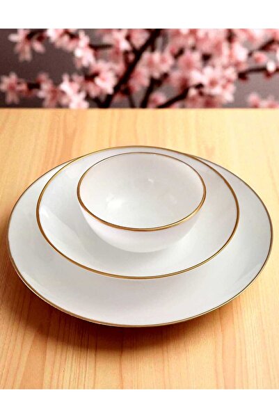 Luminarc 18 Parça Diwali Beyaz Yaldızlı 6 Kişilik Yemek Takımı