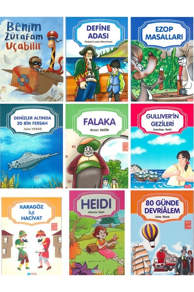 Timaş Çocuk Benim Zürafam Uçabilir,falaka,define adası,ezop masalları,9 kitap...