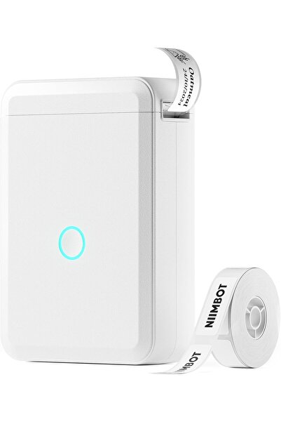 NiiMbot طابعة ملصقات حرارية صغيرة محمولة D110 مزودة بشريط لاصق وطابعة باركود حرارية