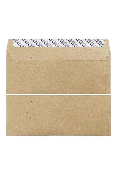 Elit Elitstore Diplomat Envelope Kraft Without Window 90 Gr. 10.5 cm X 24 cm Pack of 100