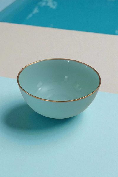 Luminarc Diwali Turquoise 6 Pieces 12 cm Gilded Bowl