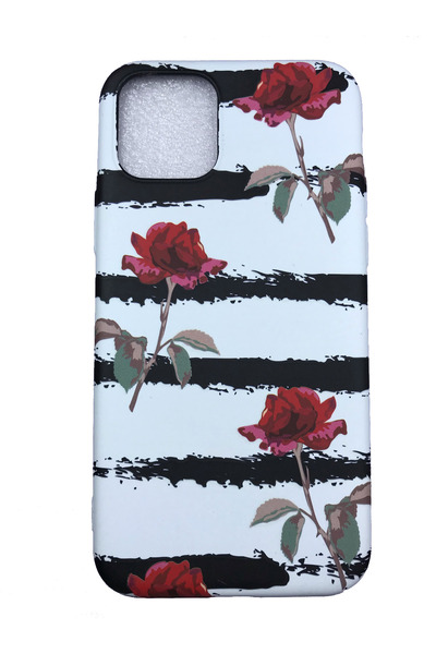 OEM Carcasă compatibilă cu iPhone 11 Pro / 5.8, Fosforescentă, Trandafiri, Mu...