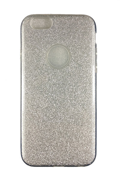 OEM Carcasă compatibilă cu iPhone 6, silicon cu sclipici, argintie