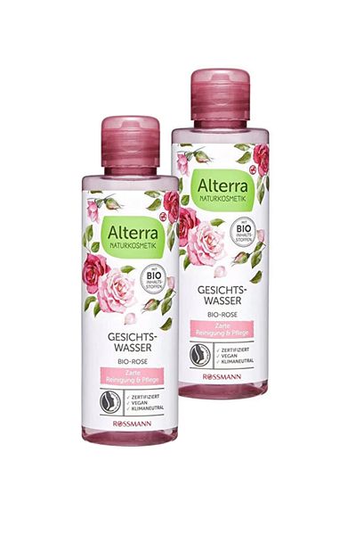 Alterra Vegan Aloe Vera Rose Water 150 ml (2 Pieces)