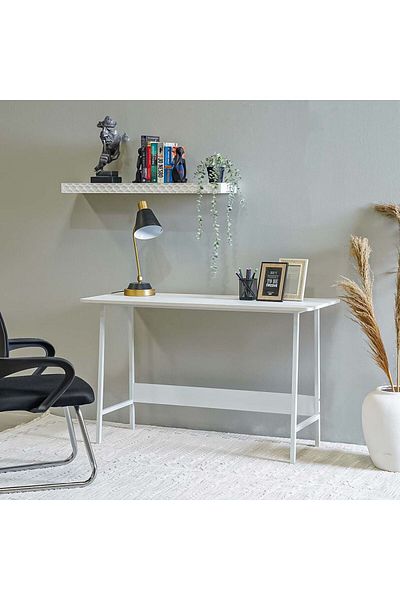 Danube Home Camine Office Table - White L45xW120xH72cm