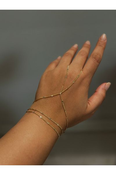Beloria Gold Sequin Detail Steel Şahmeran