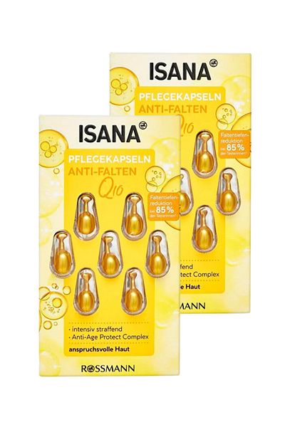 ISANA Face Neck Decollete Q10 Capsule Serum Anti-Wrinkle 7X0,38 ml (2 Pieces)