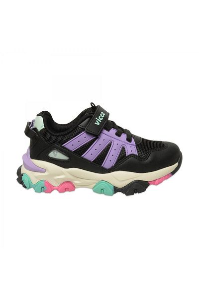 Vicco 869.F25K.304 Pantofi sport pentru copii Teo Filet alb-negru