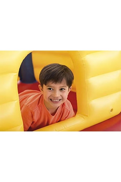 Intex Jump-O-Lene Castle Inflatable Bouncer With Air Pump