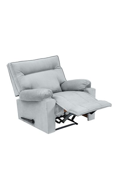 BACK COMFORT Nuvia Chair | Velvet Rocking & Rotating Recliner Chair