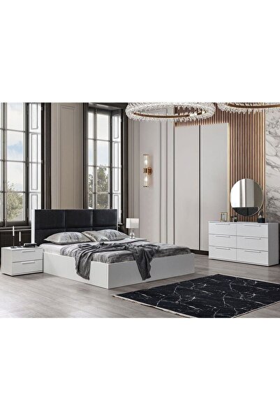 Danube Home V2 Serenity 180x200 King Bed - White L193xW218xH107cm