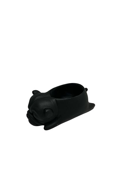 blackraw Decorative Black Dog Figured Ashtray