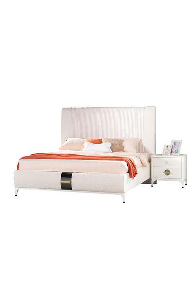 Danube Home Aloha 180x200 King Bed - White L197xW222xH150cm