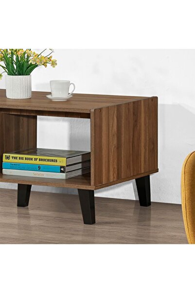 Danube Home Supreme Light Walnut Coffee Table with Storage - Engineered Wood, Stylish Living Room Furniture