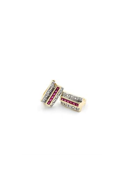 SepetBudur Jewelled Earrings - Pink