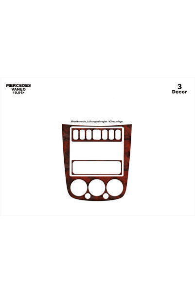 Marscockpitdesign مرسيدس فانيو وحدة التحكم-توبيردو 2001-2006 3 قطع