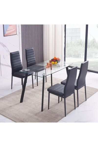 Danube Home Cuckoo 1+4 Dining Set L120xW70xH76cm