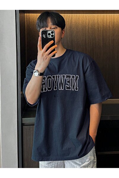 ACTIVE MODA - Men's Cotton Tshirt Printed Oversize Large Size 05