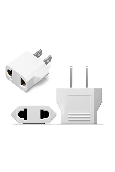 DESTE ELEKTRONİK SE-7002 Avrupa Amerikan Priz Dönüştürücü Türk Amerikan Fiş A...