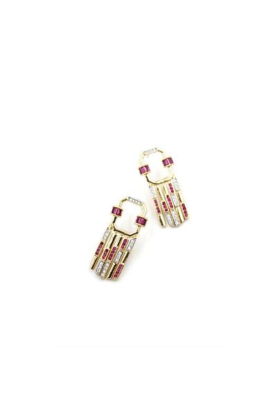 SepetBudur Jewelled Earrings - Pink