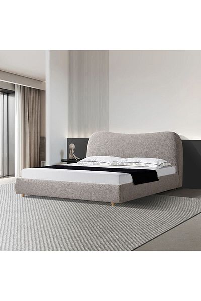 Danube Home Eternal 180x200 King Bed - Grey Mélange L223xW200xH103cm
