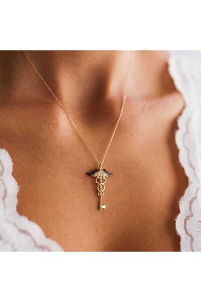 Cherry by Özkonak Melek Kanatlı Anahtar Kolye