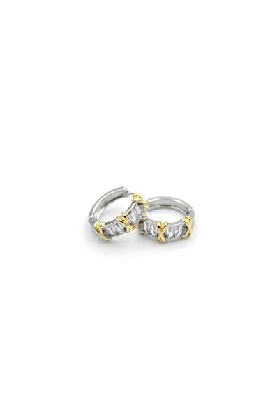 SepetBudur Xox stone earrings - silver