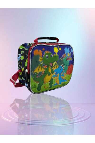 Relaxion Glitter Dinosaur Patterned Thermal Lunch Box 3323-5