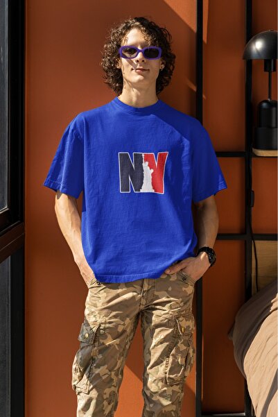 ArtYus TRIOCĂ CU MÂNĂ SCURTĂ CU GÂRĂ ROTUNDĂ IMPRIMATĂ NYORK1 PENTRU BĂRBAȚI/...