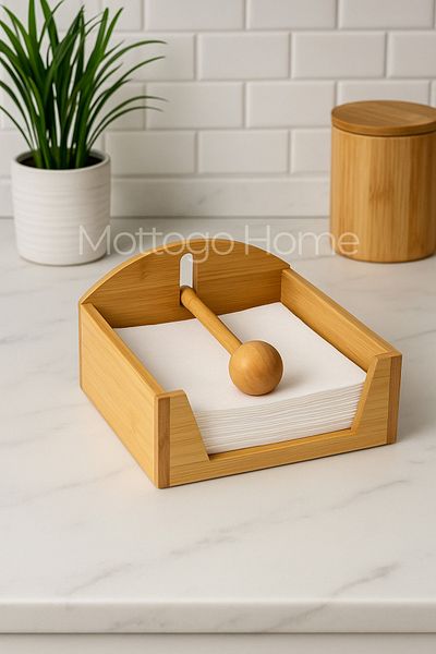 Mottogo Θήκη για χαρτοπετσέτα από μπαμπού Pinterest
