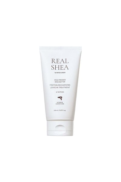 RATED GREEN Tratament reparator fara clatire cu unt de shea Rated Green Real Shea Protein Recharging 150ml