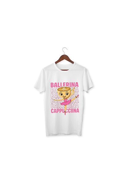 ALPŞAN TİCARET Ballerina Cappuccino T-Shirt Kids T-Shirt Tung Tung Sahur Adult Unisex T-Shirt