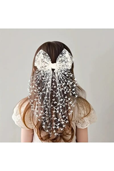 GlassySKY 1 agrafă mare din dantelă, accesoriu de păr