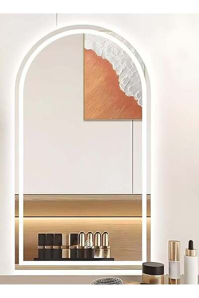Taimi Elegant Design Mirror70x40cm with 3-Level Back and Front Lighting for Makeup,Living Room,Entryway