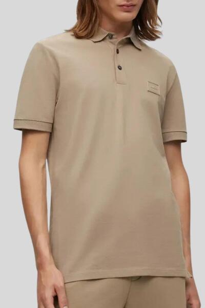 Hugo Boss Slim Fit Polo Yaka Erkek T-Shirt Kahverengi