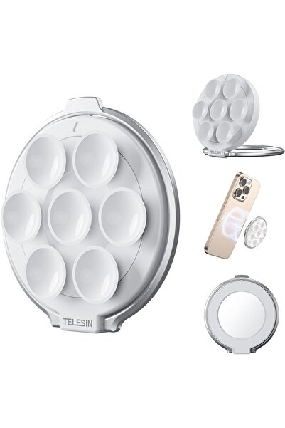 TELESIN حامل هاتف مغناطيسي مع مرآة مكياج من (P3-SUS-01)