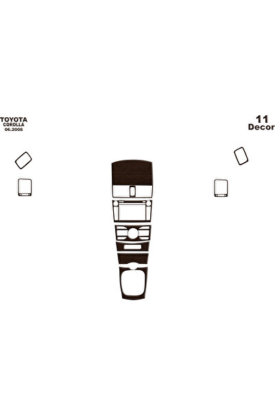 Marscockpitdesign تويوتا كورولا كونسول-توردو 2007-201 11 قطعة