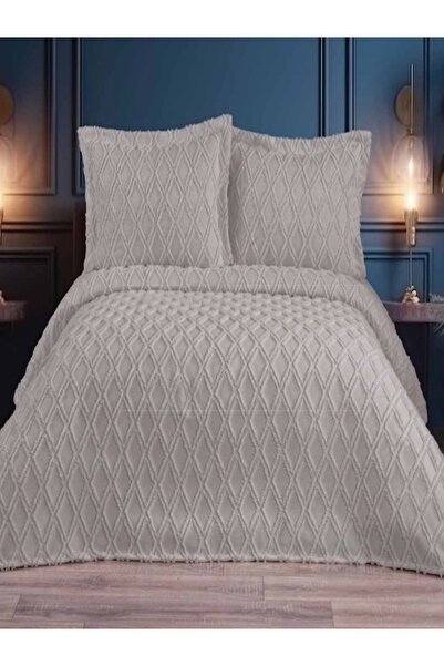 BERRY CONCEPT موديل نورديك مزركش بيك مزدوج دينا كريم مفرش سرير