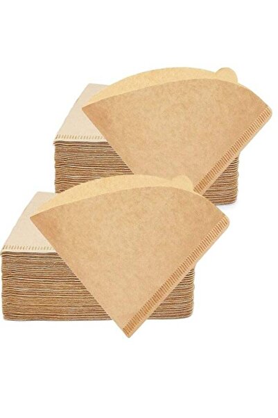 rank فلاتر قهوة V60، 100 فلتر، مقاس 02، كبير، بني، قطعتين