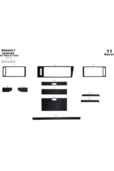 Marscockpitdesign رينو سافران وحدة التحكم-تورد 1993-1996 11 قطعة
