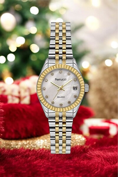 Ferrucci Mini Rolex Kasa Kadın Kol Saati Takvimli