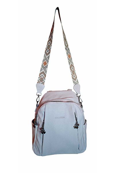 OEM Rucsac Dama Elegant, Din Piele Ecologica, 7 Compartimente Spatioase, 30x25x15