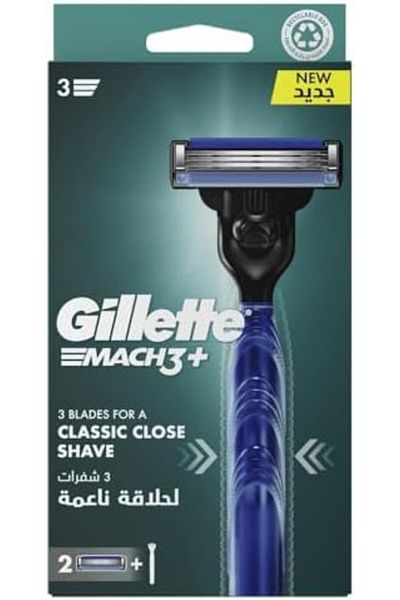 Gillette Mach3 Men's Handle + 2 Blades