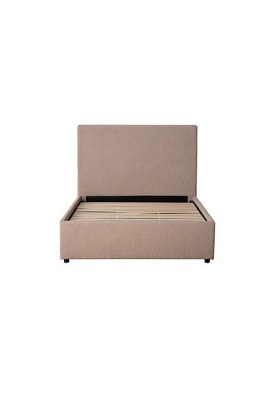 Danube Home Travvy 150x200 Upholstered Queen Bed - Dark Beige L215xW162xH140cm