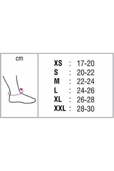 Orthocare 7920- Achi̇care Comfort-Knitted Ankle with Arch Support - Size S